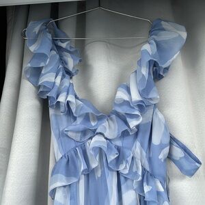 Abercrombie and Fitch ruffle maxi dress size Small